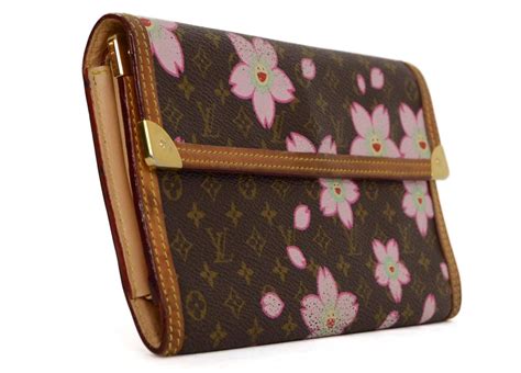 louis vuitton monogram cherry blossom wallet|louis vuitton sarah wallet fuchsia.